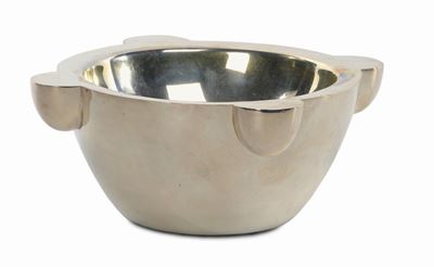 Secchiello e Mortaio in Argento (mortaio con Marchio V. Ponzone), XX Secolo