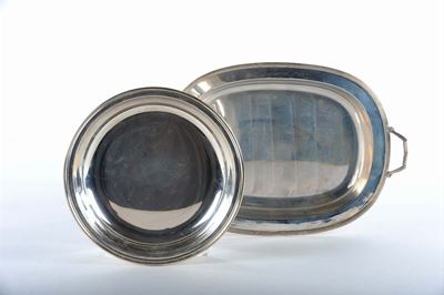 Due Coppe Legumiere in Argento Diverse