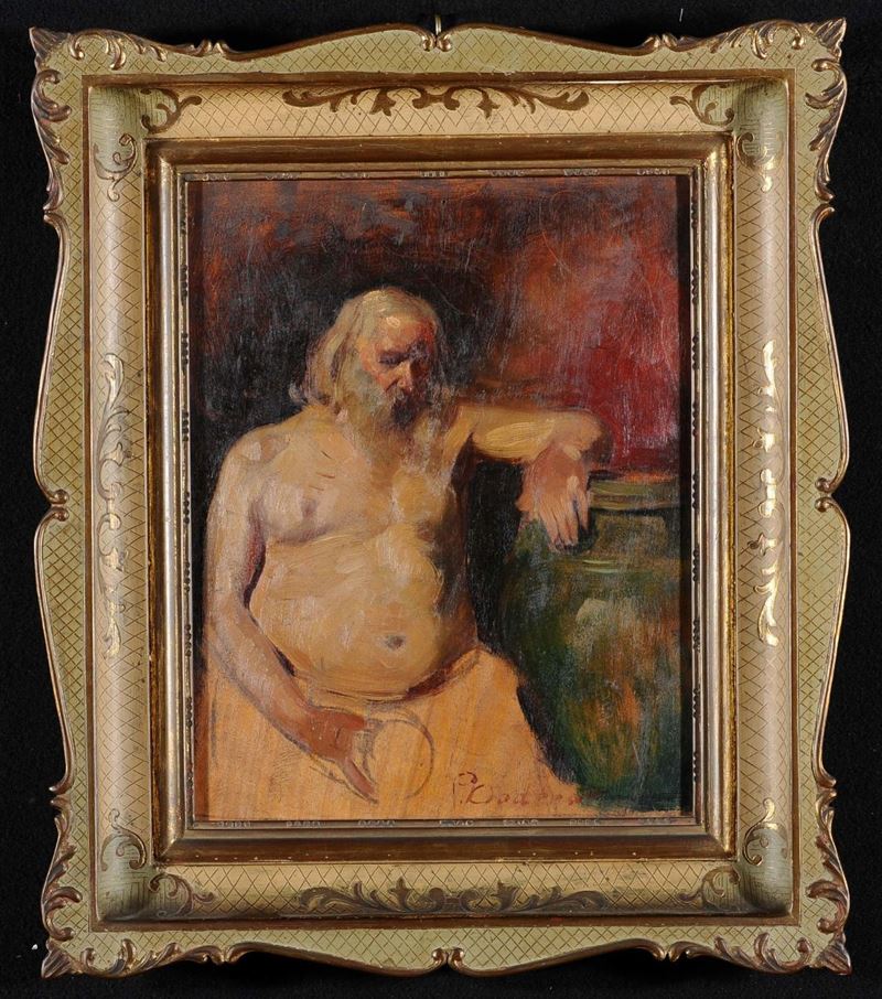 Pietro Dodero (1882-1967) Figura maschile  - Asta Dipinti del XIX e XX secolo - Cambi Casa d'Aste