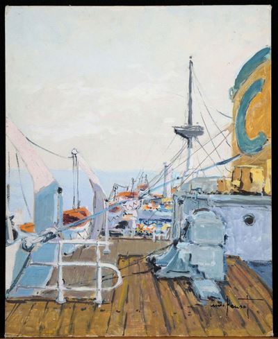 Guido Hanset (1910-1992)motonave Anna C.