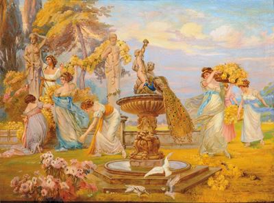 Achille Beltrame (1871-1945)scena Allegorica