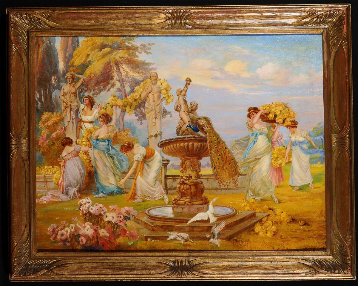 Achille Beltrame (1871-1945)scena Allegorica