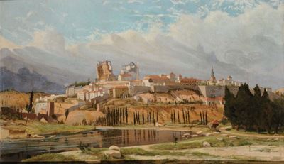 Anonimo del XIX Secoloveduta della Cittadina di Briancon