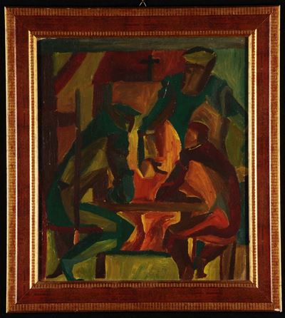 Marcel Gromaire (1892-1971), Attribuito Agiocatori di Carte