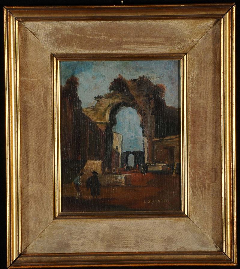 Lino Selvatico (1872-1924) Capriccio veneto  - Auction 19th and 20th Century Paintings - Cambi Casa d'Aste
