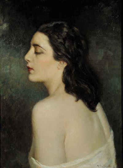 Mario Bettinelli (1880-1953)ritratto Femminile
