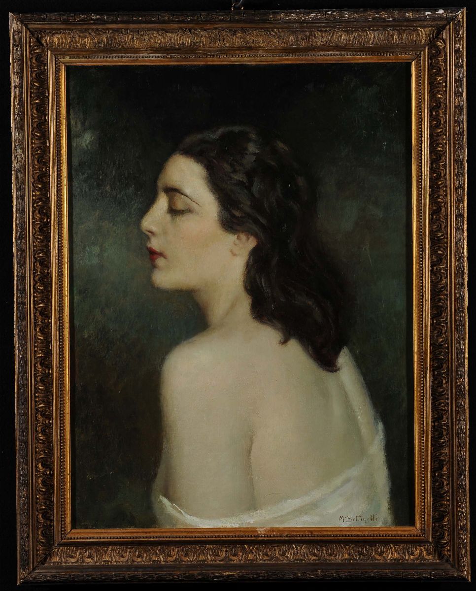 Mario Bettinelli (1880-1953)ritratto Femminile
