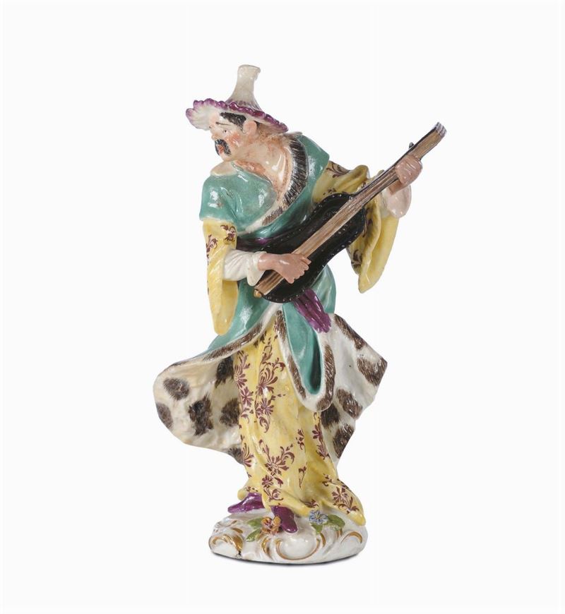 Suonatore in porcellana, Hochst 1780  - Auction Antiques and Old Masters - Cambi Casa d'Aste