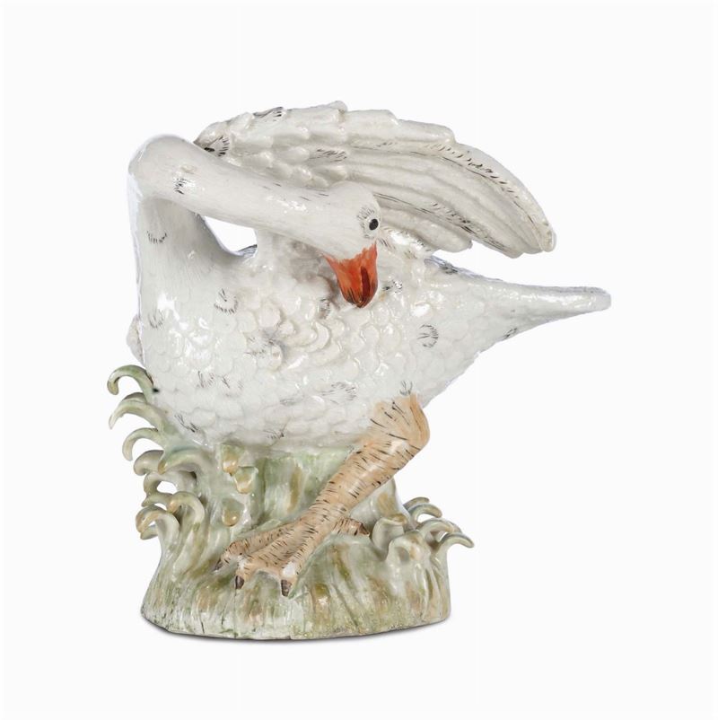 Cigno in porcellana, Meissen fine XVIII secolo  - Auction Antiques and Old Masters - Cambi Casa d'Aste