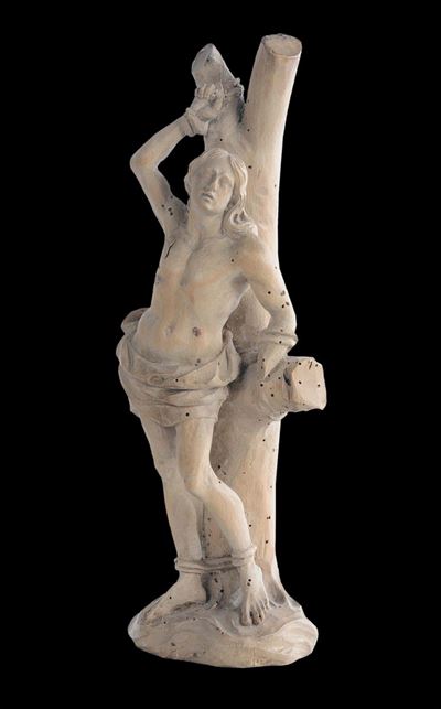 Figura di San Sebastiano in Legno, Alto Veneto XVII Secolo