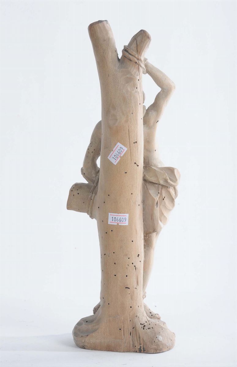 Figura di San Sebastiano in Legno, Alto Veneto XVII Secolo