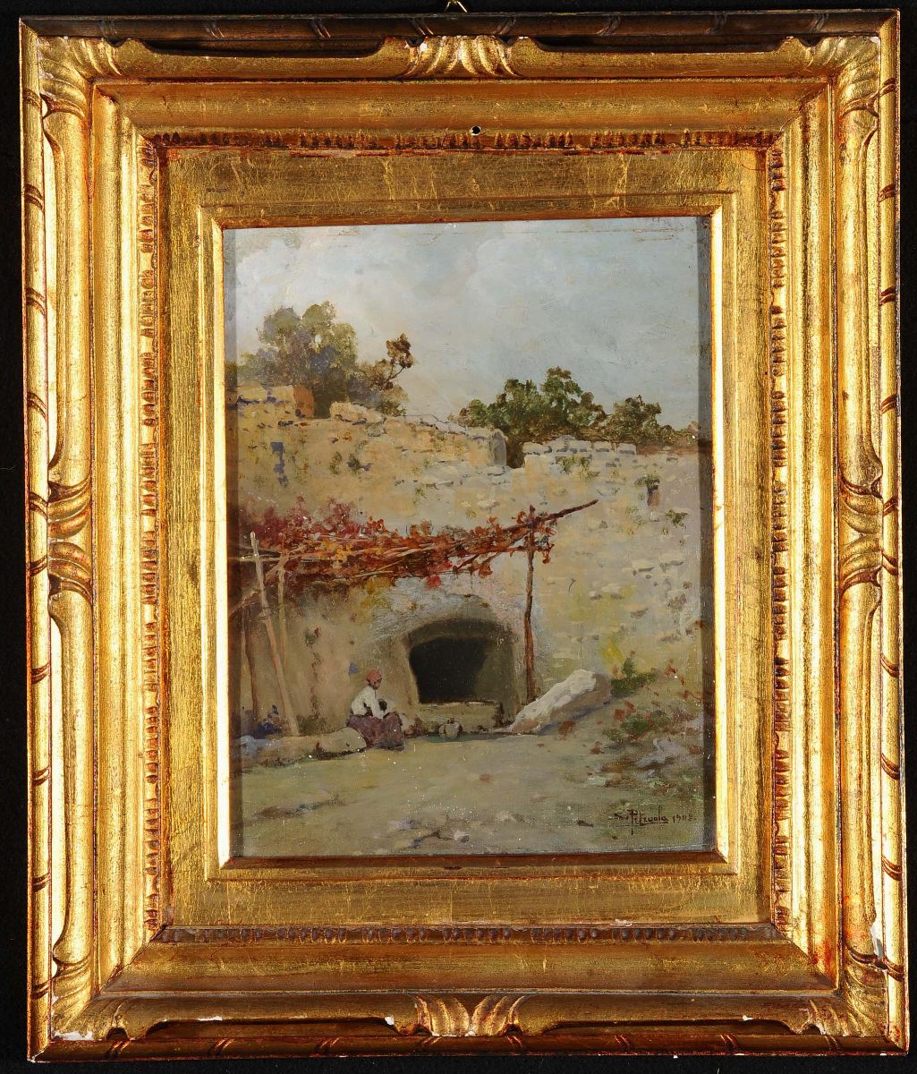 Salvatore Petruolo (1857-1946)pergolato, 1908