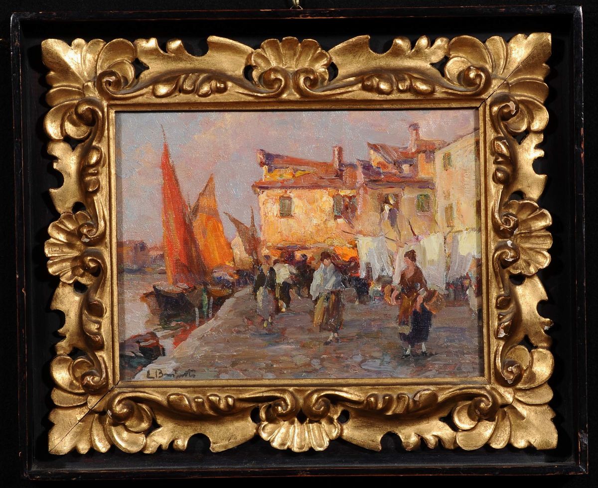Eugenio Bonivento (1880-1956)veduta di Chioggia