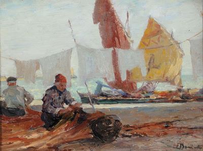 Eugenio Bonivento (1880-1956)veduta di Chioggia