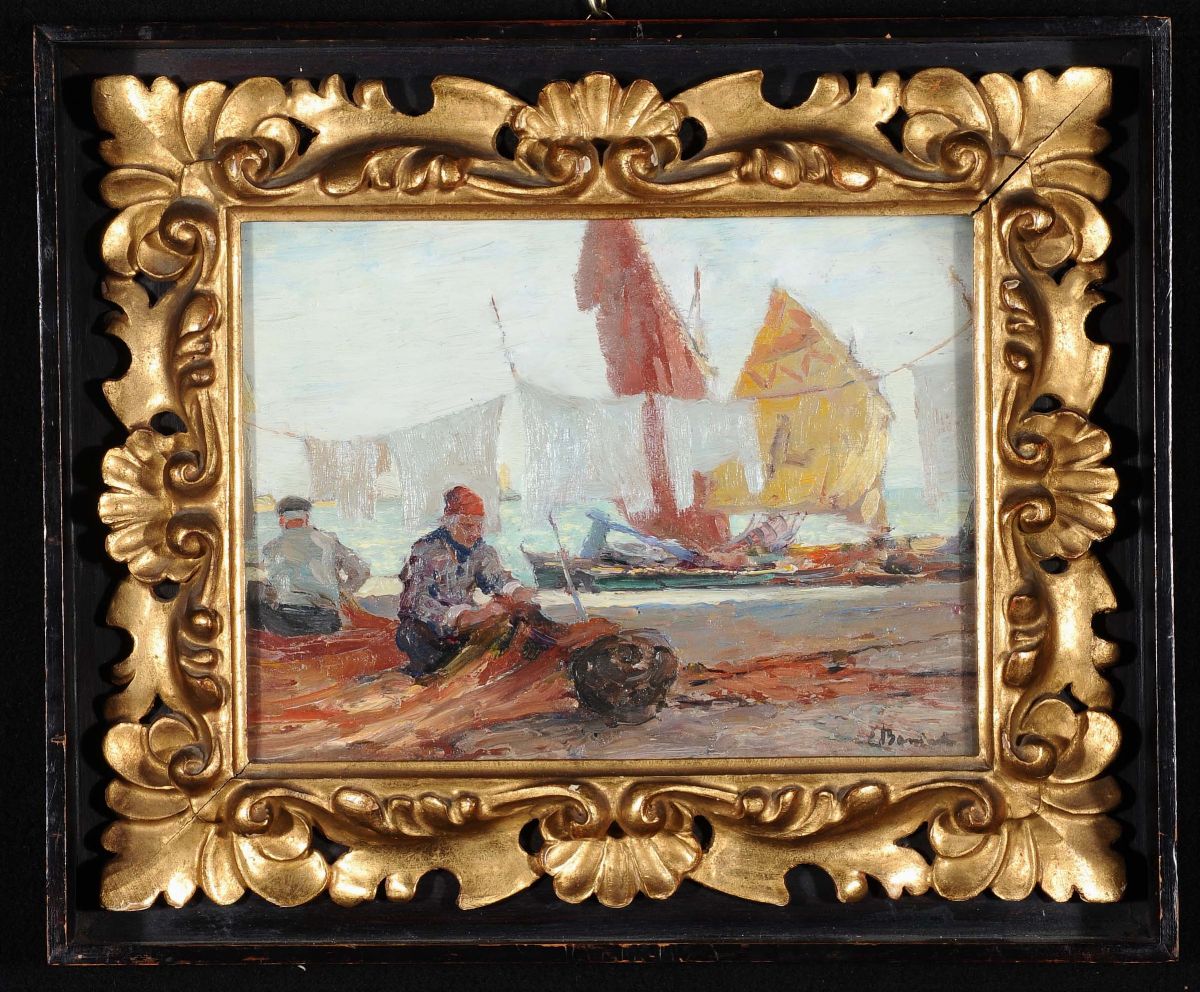 Eugenio Bonivento (1880-1956)veduta di Chioggia