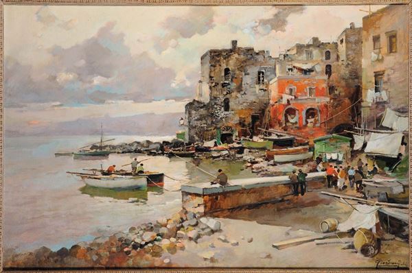 Felice GIordano (1880-1964) Marina Grande a Capri
