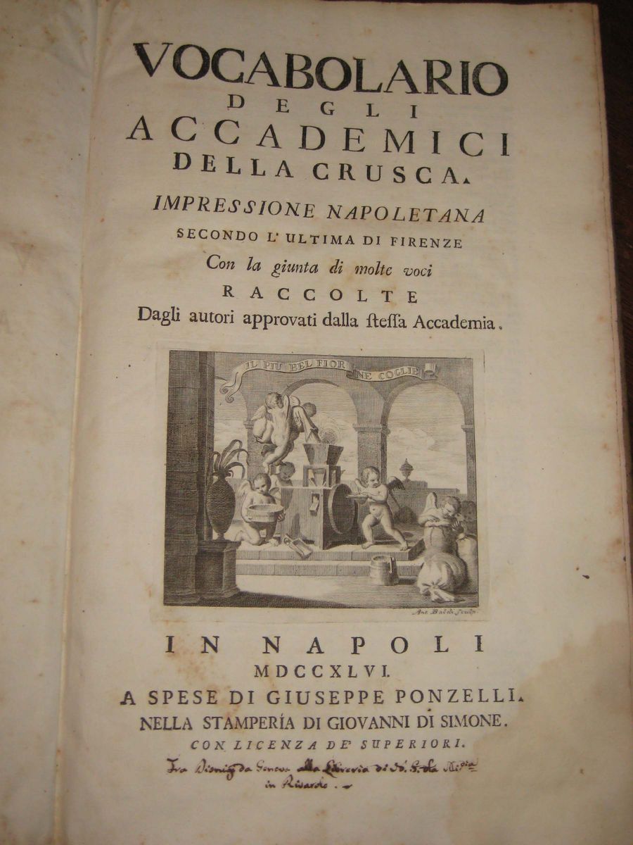 Vocabolario della Crusca - Napoli