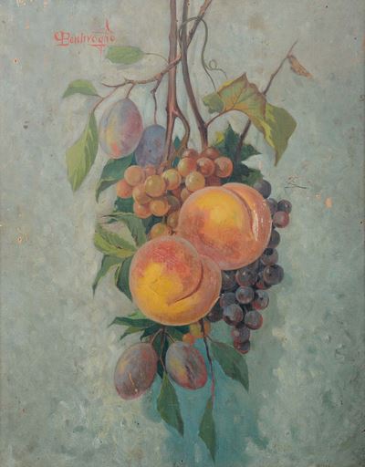 Cesare Bentivoglio (1868-1952)natura Morta con Frutta