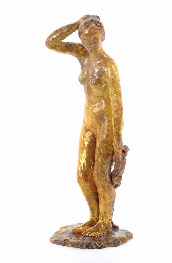 Scultura in terracotta smaltata, anni '30