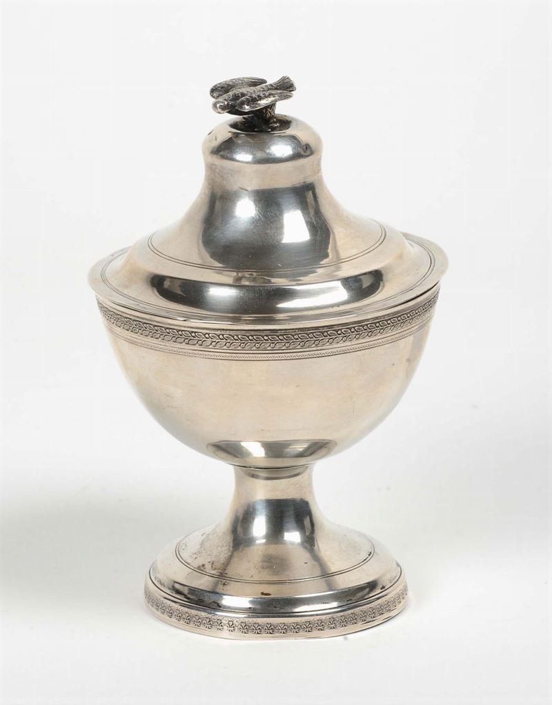 Zuccheriera con presa zoomorfa, Venezia  - Auction Silvers, Ancient and Comtemporary Jewels - Cambi Casa d'Aste