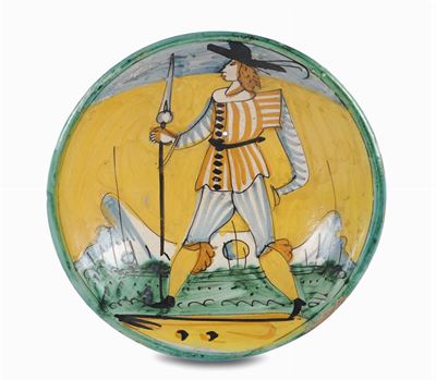 Piatto in Maiolica, Montelupo XVIII Secolo