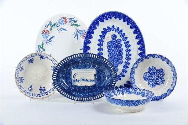 Lotto di sei piatti Mondovi differenti