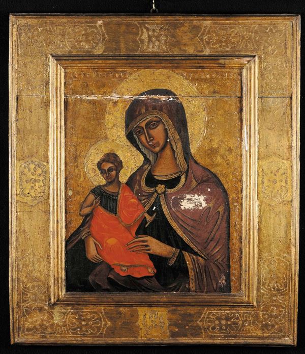 Scuola Dalmato Cretese Madonna con Bambino