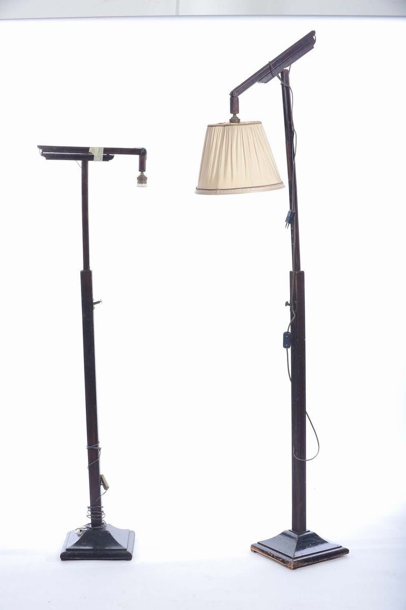 Coppia di piantane anni 30  - Asta Antiquariato e Dipinti Antichi - Cambi Casa d'Aste