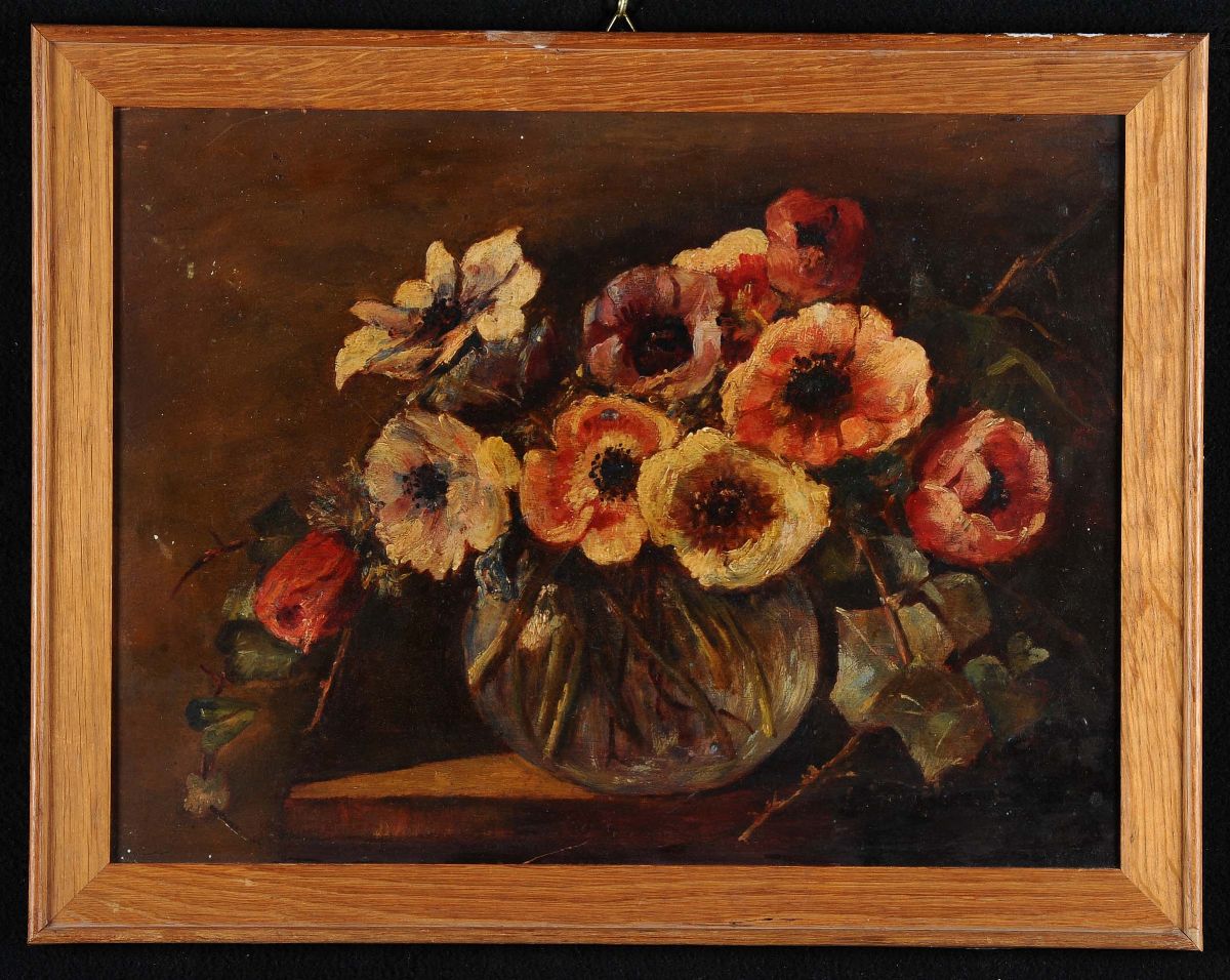 Due Dipinti Diversi Raffiguranti Nature Morte