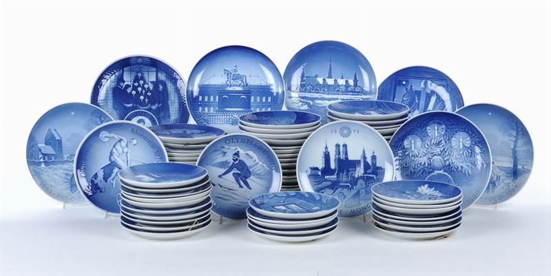 Lotto di piatti diversi di Copenhagen  - Asta Antiquariato e Dipinti Antichi - Cambi Casa d'Aste
