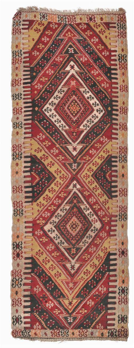 An Anatolia Kilim end 19th early 20th century.Good condition.  - Auction Ancient Carpets - Cambi Casa d'Aste