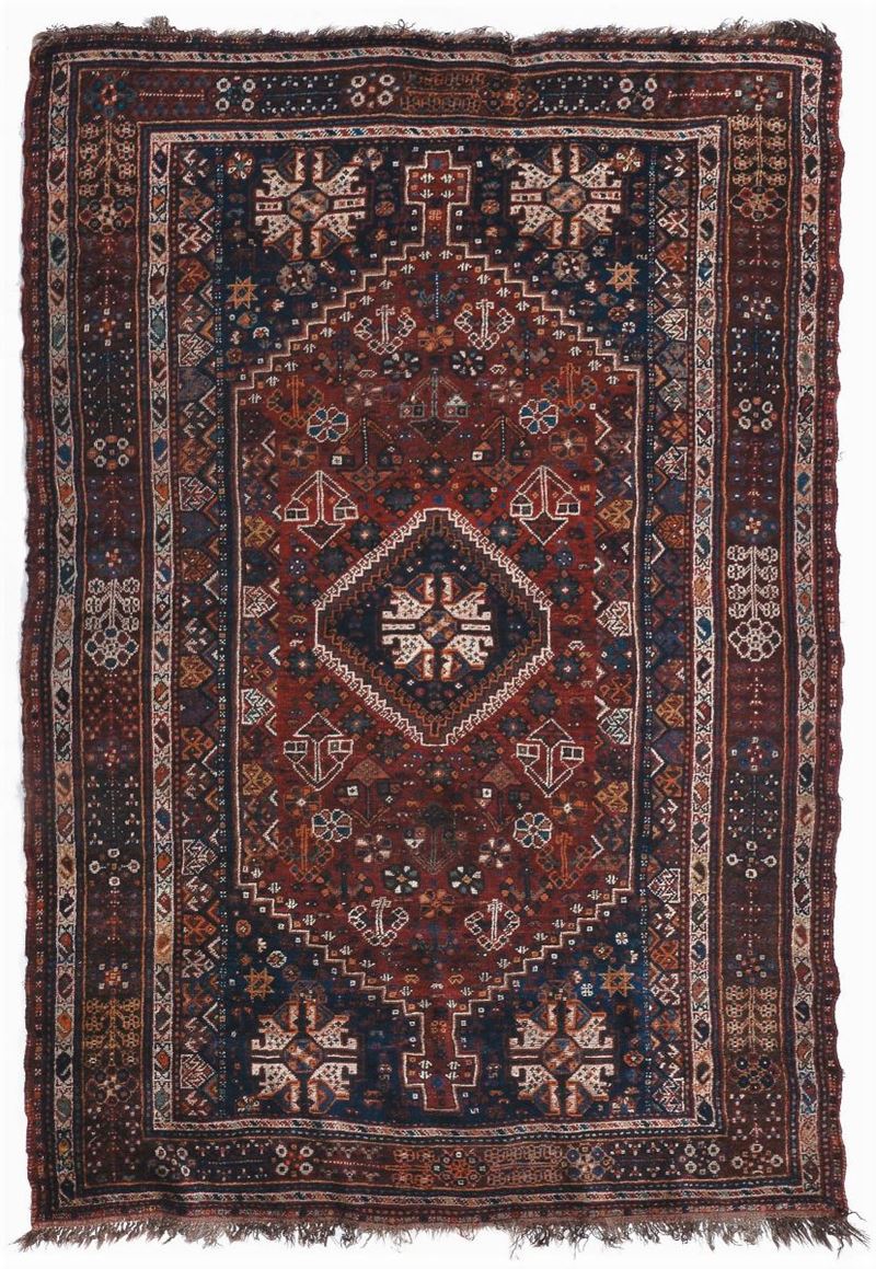 A sud Persia rug end 19th century. Slight wear.  - Auction Ancient Carpets - Cambi Casa d'Aste