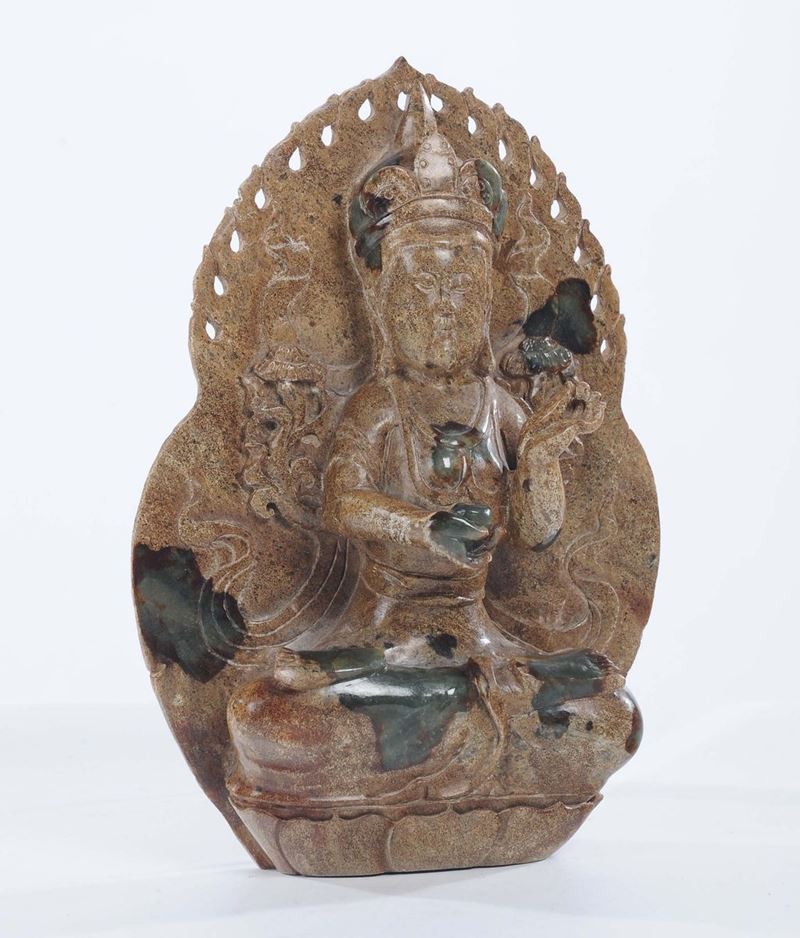 Buddha in pietra dura  - Asta Antiquariato e Dipinti Antichi - Cambi Casa d'Aste