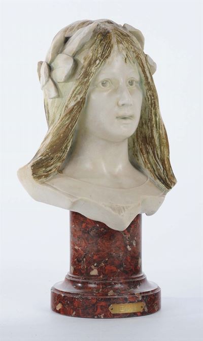 Epos Scultura Raffigurante Busto di Giovane Ragazza