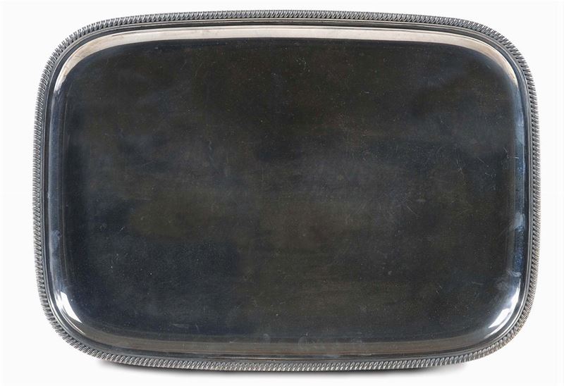 Vassoio rettangolare in argento, marchio Zendrini, Torino XX secolo  - Auction Silvers, Ancient and Comtemporary Jewels - Cambi Casa d'Aste