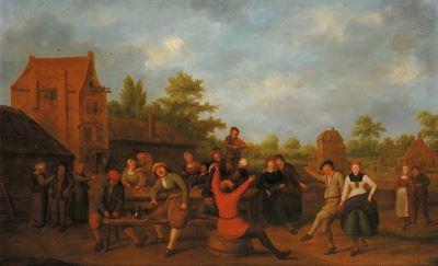 Pieter De Bloot (1601-1658), Attribuito Ascena di Festa Campestre