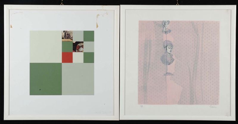 Due litografie moderne  - Asta Asta OnLine 10-2012 - Cambi Casa d'Aste