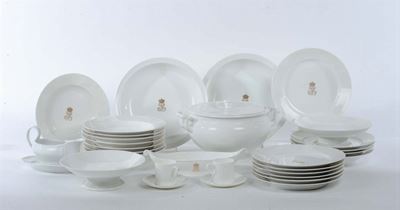 Servizio in Porcellana Bianca, Sevres Fine XIX Secolo