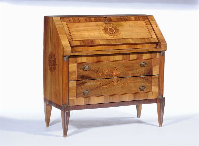 Ribalta in stile lastronata ed intarsiata  - Asta Antiquariato e Dipinti Antichi - Cambi Casa d'Aste