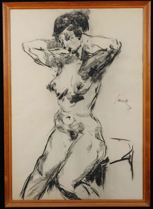 Anonimo del XX secolo Nudo femminile, 1959