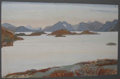 Giovanni Solari (1907-1998)isola di Savoya, Lofoten, 1974