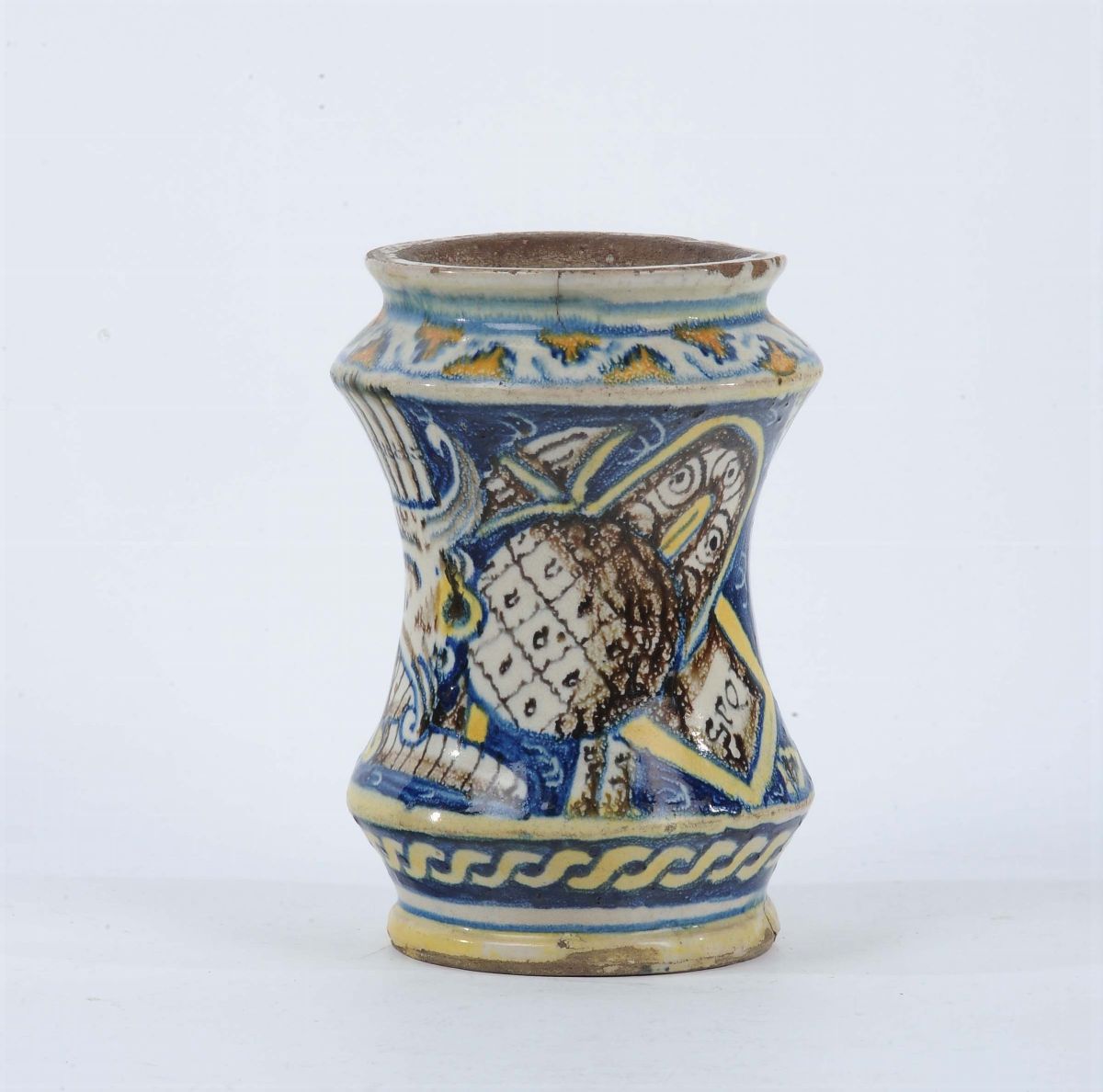 Albarello in Maiolica, Palermo Ambito di Filippo Passalacqua,fine XVII Secolo