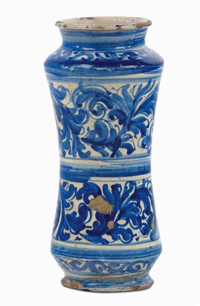 Albarello in Maiolica, Caltagirone XVIII Secolo