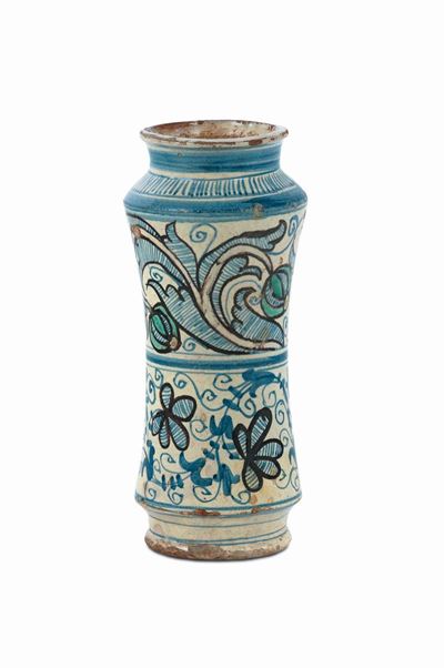 Albarello in Maiolica, Spagna XVIII Secolo
