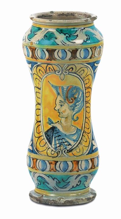 Albarello in Maiolica, Sciacca Prima Metà XVII Secolo