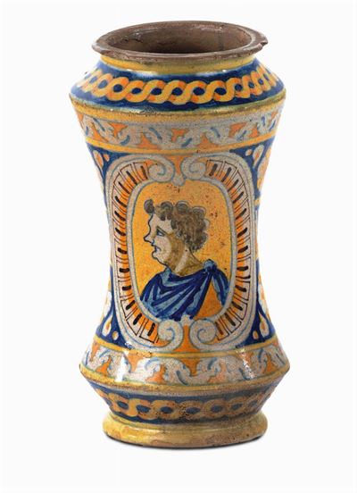 Albarello in Maiolica, Palermo XVII Secolo