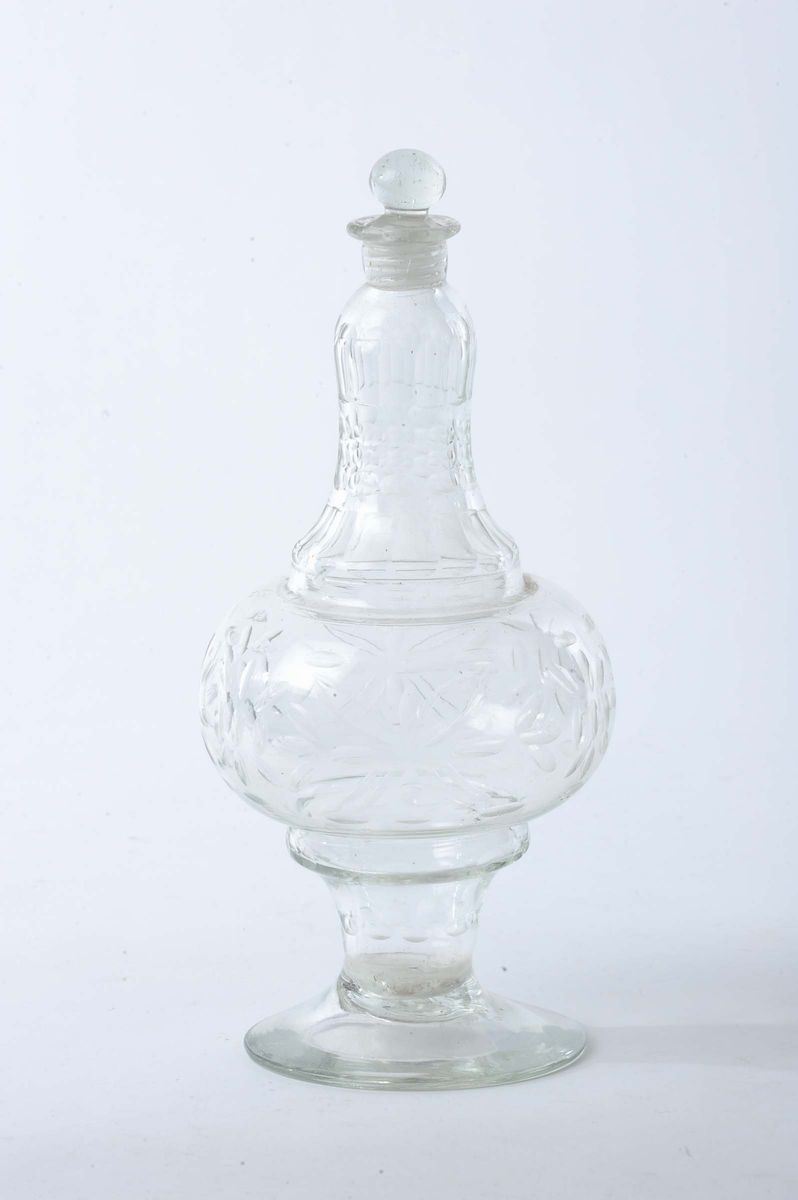 Bottiglia in vetro, Toscana XVIII secolo  - Asta Asta OnLine 7-2013 - Cambi Casa d'Aste