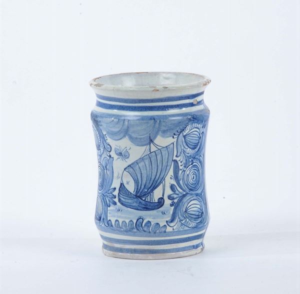 Albarello in maiolica, Laterza fine XVIII secolo