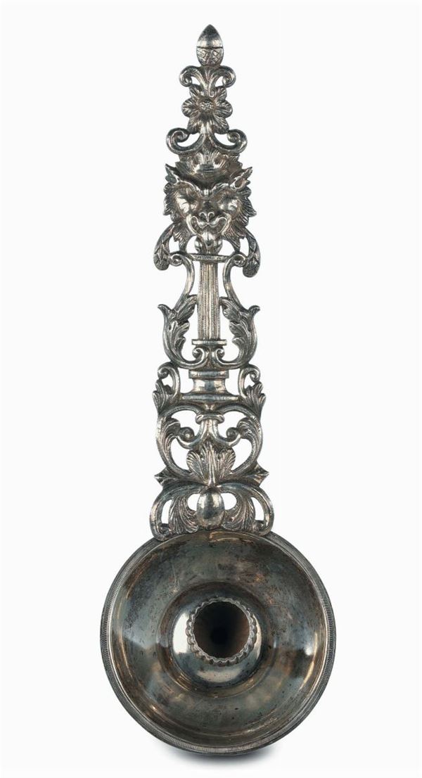 Palmatoria in argento, Italia XVIII-XIX secolo