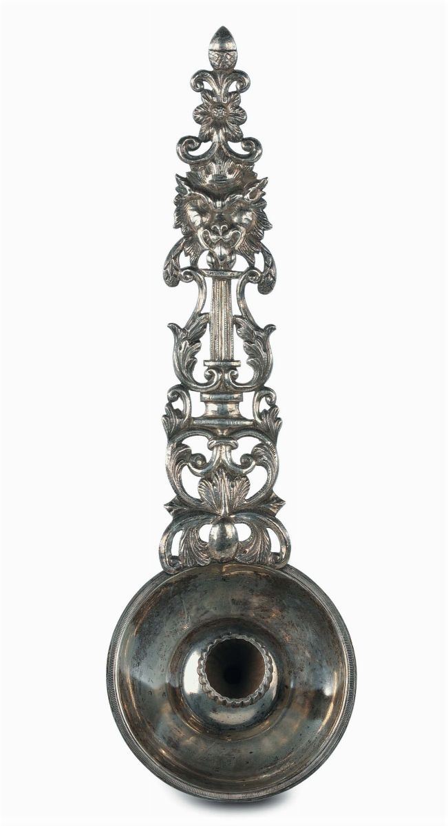 Palmatoria in argento, Italia XVIII-XIX secolo  - Auction Antique and Old Masters - II - Cambi Casa d'Aste